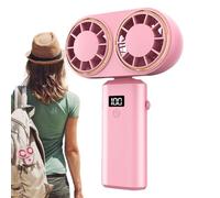 Ventilatore portatile | Display digitale pieghevole, ventilatore personale ricaricabile tramite USB | per camera da estiva soggiorno scuola campeggio spiaggia dormitorio studenti adolescenti