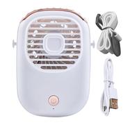Ventilatore Portatile - Gamma Di Collo | Ventole Di Raffreddamento | Ventilatore Da Ufficio Ricaricabile USB, Gadget Di Raffreddamento Per Uomini E Donne, Per Il Posto Di Lavoro, Spiaggia, Mare