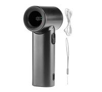 Ventilatore portatile in ABS 12 x 5,7 x 4,2 cm, 128 g, ricaricabile tramite USB, ventilatore da tavolo a 5 velocità con cordino, ultra silenzioso, dispositivo di raffreddamento da viaggio per