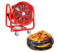 Ventilatore Portatile Industriale Assiale In Metallo Aspiratore Di Polvere 110V