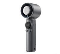 Ventilatore portatile leggero alimentato a batteria ricaricabile, per un uso confortevole sempre e ovunque (nero)