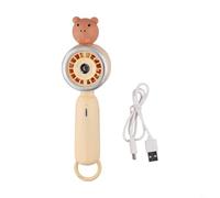 Ventilatore portatile leggero, batteria a lunga durata, facile da usare, con brezza fresca e caratteristiche di umidificazione (cachi)