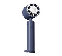 Ventilatore portatile leggero con ricarica USB e funzione silenziosa, adatto per il raffreddamento personale su scrivanie, comodini o ambienti esterni (blu tibet)