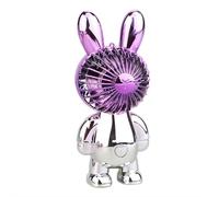 Ventilatore portatile Little Rabbit - Potente raffreddamento, luce LED cambia colore sfumato, ventilatore personale silenzioso ricaricabile USB portatile per on-the-go (C#)