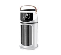 Ventilatore Portatile, Mini Raffrescatore D'aria Con 9 Velocità E Luce LED, Ventilatore Da Tavolo Silenzioso, Condizionatore D'aria Per Casa, Ufficio E Camera Da
