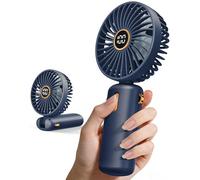 Ventilatore Portatile Mini USB Ricaricabile - Potente Batteria Portable Fan Silenzioso Piccolo Ventilatori Mano Tascabile Ventola Portatili Hand Held Miniventilatore da Borsetta Viso Viaggio Passeggio