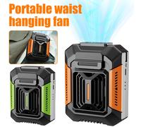 Ventilatore portatile Mini ventilatore portatile ricaricabile con Power Bank da 4000 mAh Illuminazione a LED Ventilatore wireless per lavoro sportivo all'aperto Orange