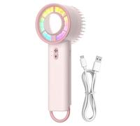 Ventilatore Portatile - Mini Ventilatore Portatile - Ventilatore Elettrico Portatile | Puissant Et Léger - 3 Vitesses Silencieux Avec Éclairage Pour Extérieur Maison Bureau Voiture Chambre