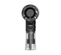 Ventilatore portatile nebulizzatore - Ventilatore portatile da 16,3 cm, ricaricabile tramite USB, ventilatore portatile per l'idratazione all'aperto, con diverse regolazioni della velocità del vento
