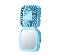 Ventilatore portatile per auto con controllo del vento a tre velocità, motore silenzioso, collo appeso per una facile installazione e una migliore circolazione dell'aria all'interno dei veicoli (blu)