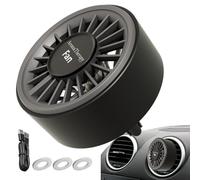 Ventilatore portatile per auto, con luce LED colorata e funzione diffusore di fragranze, per camion, camper, pickup, furgoni, interni auto, stanza, viaggi, camera da , casa, scrivania