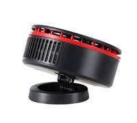 Ventilatore portatile per auto da 12 V, 150 W, per sbrinamento automatico del parabrezza, con modalità di riscaldamento e raffreddamento, per uso tutto l'anno (nero e rosso)