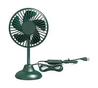 Ventilatore portatile per auto, potente e silenzioso, con 3 impostazioni di velocità, rotazione a 360 gradi, griglia crittografata alimentata tramite USB, per casa, ufficio, viaggi