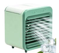 Ventilatore Portatile Per Condizionatore, Mini Raffrescatore D’aria Con 3 Velocità E Umidificazione, Serbatoio D’acqua Da 200 Ml, Ventilatori Di Raffreddamento Da Scrivania Ricaricabili blue