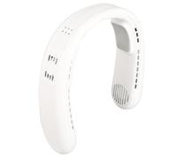 Ventilatore portatile per il collo, raffreddamento duale, batteria da 4000mAh, 3 velocitÃ , ricaricabile tramite USB, bianco