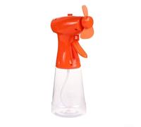 Ventilatore portatile per nebulizzatore d'acqua con serbatoio da 500 ml alimentato a batteria per un facile e continuo sollievo dal raffreddamento (arancione)