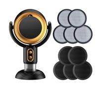 Ventilatore portatile per purificatore di fumo per cucina interna, assorbitore di fumo ricaricabile con filtro lavabile, ventola regolabile a 2 velocità per barbecue, hot pot e grill, filtro dell'aria