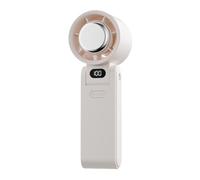 Ventilatore portatile piccolo - Ventole portatili da 17 x 6 x 5 cm per viaggiare, display LED 3600 mAh batteria 180 gradi compatto pieghevole 100 velocità regolabile silenzio per la spiaggia calda