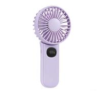 Ventilatore portatile pieghevole a 5 velocità facilmente regolabile con indicatore LED integrato per mostrare chiaramente il livello di potenza a colpo d'occhio (viola)