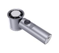Ventilatore Portatile Pieghevole con Raffreddamento a Ghiaccio a Semiconduttore, Motore Ad Alta velocità, Funzionamento Silenzioso per Viaggi e Uso Quotidiano, Impugnatura Ergonomica, (GRAY)