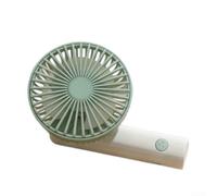 Ventilatore portatile pieghevole, mini dispositivo di raffreddamento portatile ricaricabile tramite USB, impostazioni a 3 velocità, silenzioso, motore brushless per viaggi, ufficio, uso esterno (beige