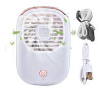 Ventilatore portatile portatile a mano - Dispositivo di raffreddamento del collo silenzioso con coulisse | Ventilatore da scrivania ricaricabile USB dispositivo di raffreddamento per luogo di lavoro