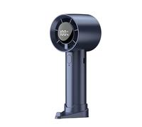 Ventilatore portatile portatile con display a LED 1200 mAh batteria ricaricabile dispositivo di raffreddamento per esterni e viaggi ergonomico palmare