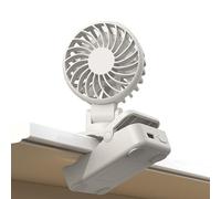 Ventilatore portatile portatile, con morsetto a ombrello, ricaricabile, da viaggio, campeggio, 3 velocità del , elettronica di ricarica USB per casa, , passeggino, scrivania per computer