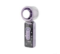 Ventilatore portatile portatile con motore da 13.000 giri/min e velocità regolabile per un comfort tutto il giorno (viola)