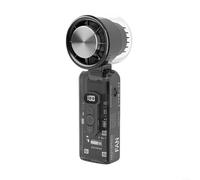 Ventilatore portatile portatile con raffreddamento a ghiaccio TEC e luce LED, turbo boost 13000 giri/min, batteria da 12 ore da 3600 mAh, regolabile a 3 velocità, mini ventilatore pieghevole per