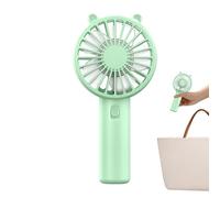 Ventilatore portatile portatile da viaggio, 15 x 7,5 x 4,3 cm, ventilatore elettrico di raffreddamento ricaricabile, mini ventilatore da scrivania adatto ai viaggi, forte flusso d'aria efficiente dal