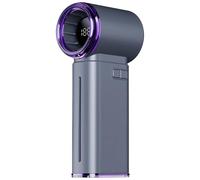 Ventilatore portatile portatile, mini ventilatore ricaricabile con turbo, velocità regolabile 199, batteria 18H, ricarica USB, display digitale, 6,3 x 4,8 x 14,7 cm, 6,4 x 4,8 x 14,7 cm, da viaggio e