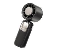Ventilatore portatile portatile, portatile, velocità regolabile, display a LED, dispositivo di raffreddamento pieghevole per caldo, lavoro, pendolari quotidiani, vacanze, campeggio, viaggi