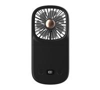 Ventilatore portatile portatile, refrigeratore da scrivania pieghevole, ventilatore ad aria con display digitale, gadget di raffreddamento ricaricabile, soluzione compatta per uso interno ed esterno