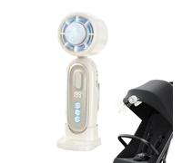 Ventilatore portatile, portatile, ricaricabile tramite USB, funzionamento a batteria, 199 velocità, display LED, per viaggi, estate, campeggio, escursionismo, pesca, all'aperto, casa, ufficio, camera