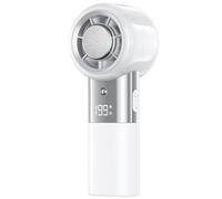 Ventilatore portatile portatile, strumento a vento forte, dispositivo di visualizzazione silenzioso, fornitura da viaggio 12 × 6 cm, accessorio compatto per lo stile di vita, configurazione scolastica