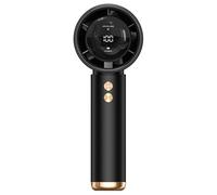 Ventilatore portatile portatile - Turbo Air ricaricabile, dimensioni compatte, motore brushless ad alta velocità con display digitale per lo stato della batteria e il controllo della velocità, design