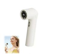 Ventilatore portatile portatile, velocità del vento di precisione a 100 livelli, da Brezza leggera a 16000 giri/min, batteria da 3000 mAh, durata 9H, compatto e leggero, per viaggi estivi, ufficio