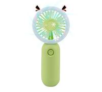 Ventilatore portatile portatile - Ventilatore di raffreddamento personale con luce, configurazione a 3 velocità, luce LED per esterni, USB, ricaricabile, gadget di raffreddamento portatile per Bab