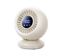 Ventilatore Portatile Potente Silenzioso 8000 mAh Basso Consumo Ventilatore da Spiaggia 8 Velocità per Casa, Ufficio, Campeggio(Beige)