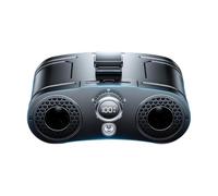 Ventilatore portatile ricaricabile, 100 velocità 14000 giri/min flusso d'aria ad alta velocità, durata della ventola indossabile 31H, persona in vita di raffreddamento