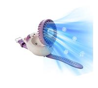 Ventilatore portatile ricaricabile - 3 velocità ricaricabile pieghevole gatto,Mini ventilatore personale indossabile e rinfrescante | Per bambini, estate, interni, casa, scuola, viaggi, vacanze, feste