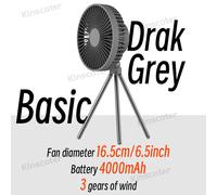 Ventilatore portatile ricaricabile 3 velocità treppiede o plafoniera 10000 mA...