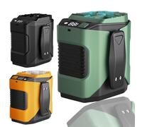 Ventilatore portatile ricaricabile, 4 velocità, 13000 giri/min, forte flusso d'aria, ventilatore personale in vita con fino a 9H di tempo di lavoro, silenzioso ventilatore da appendere al collo