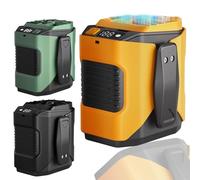 Ventilatore portatile ricaricabile, 4 velocità, 13000 giri/min, forte flusso d'aria, ventilatore personale in vita con fino a 9H di tempo di lavoro, silenzioso ventilatore da appendere al collo