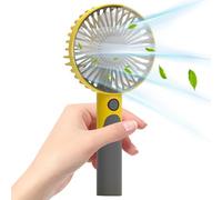 Ventilatore portatile ricaricabile, 6 velocità del , ricaricabile, per esterni, per viaggiatori, studenti, viaggi, picnic, dormitorio, campeggio, escursionismo, spiaggia, ufficio, palestra