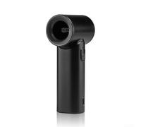 Ventilatore portatile ricaricabile con flusso d'aria efficiente, 5 velocità regolabili, per le calde giornate estive (nero)