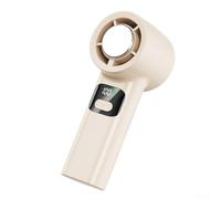 Ventilatore portatile ricaricabile da 4000 mAh con 100 livelli di potenza eolica per un facile raffreddamento (beige)
