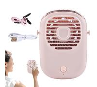Ventilatore Portatile Ricaricabile | Rinfrescatore Del Collo Portatile Con Cinturino | Ventilatore Da Scrivania USB Ricaricabile Per Uomini Donne Luogo Di Lavoro Spiaggia Escursionismo Cantiere Casa