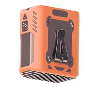 Ventilatore portatile ricaricabile senza pale, per collo dispositivo di raffreddamento leggero, con flusso d'aria regolabile, adatto per uso interno ed esterno (arancione)